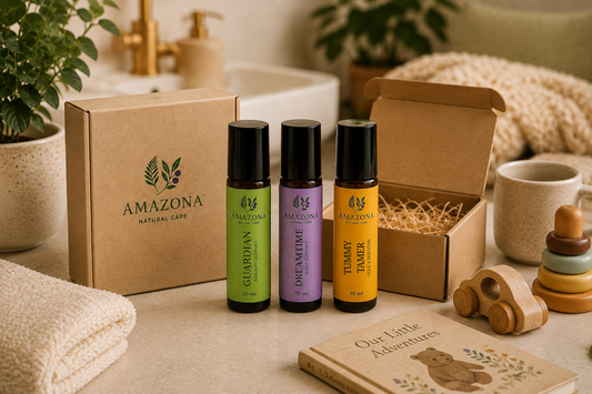 Family Essentials Collection with three roll-ons and gift packaging