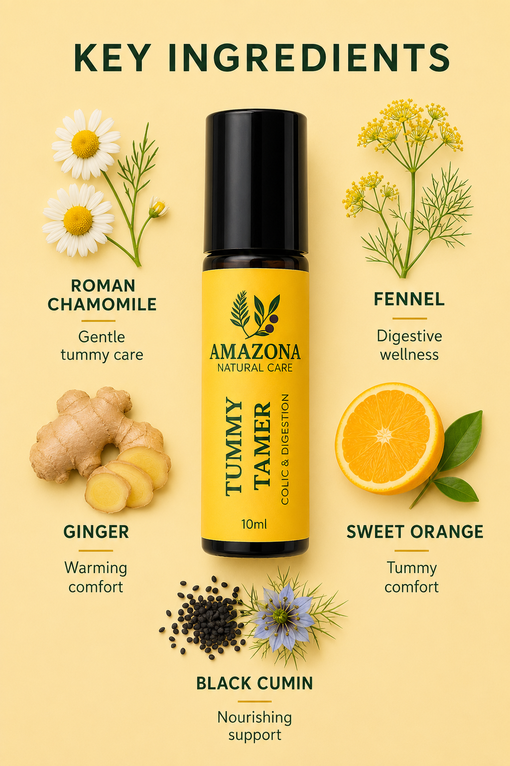Tummy Tamer essential oil roll-on lifestyle image