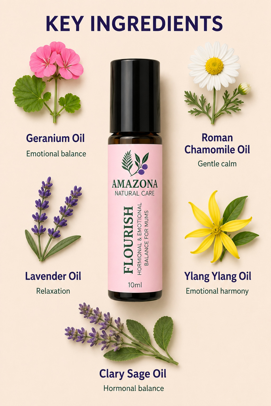 Flourish essential oil roll-on lifestyle image