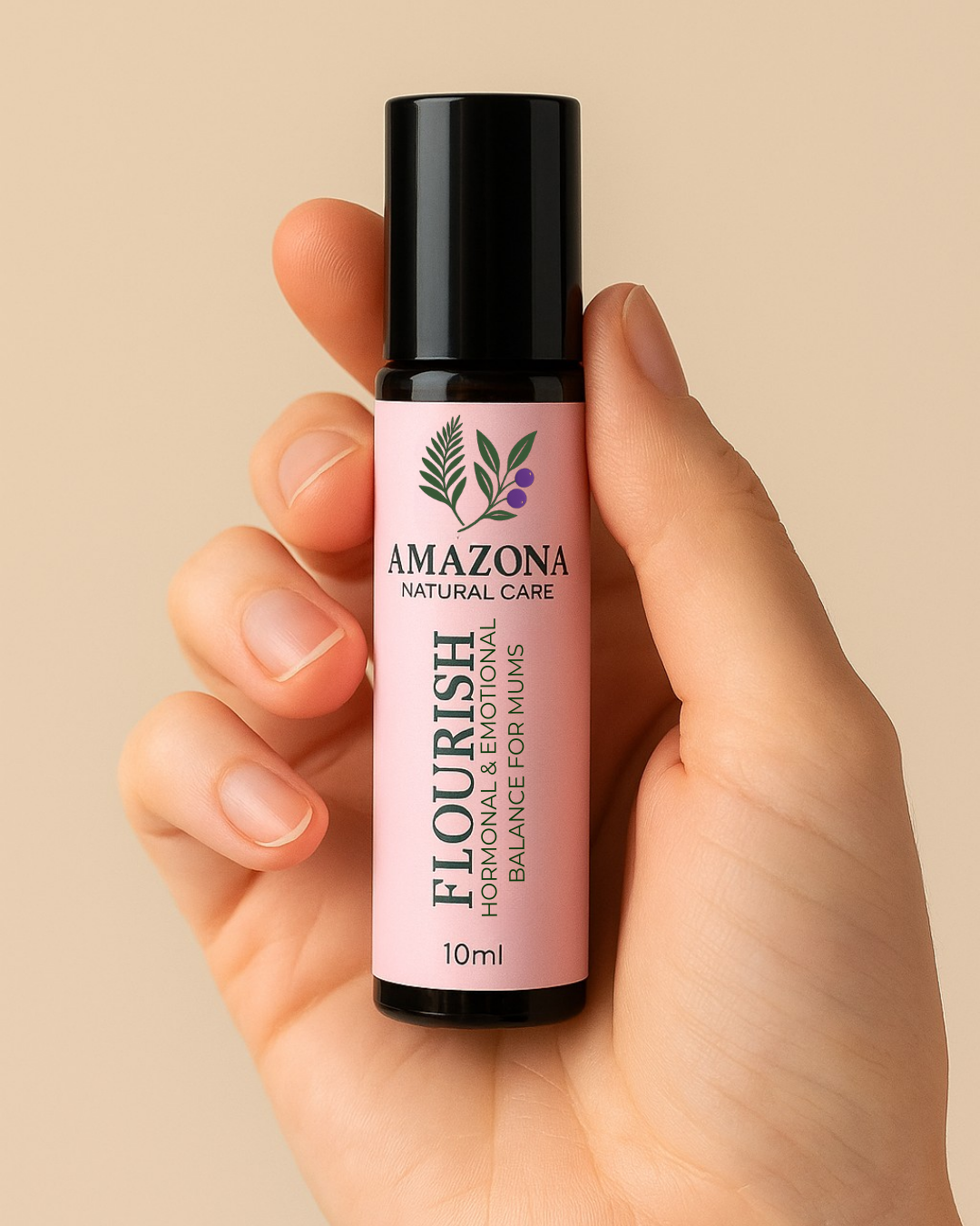 Flourish essential oil roll-on lifestyle image